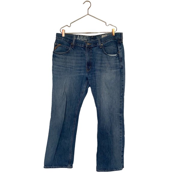 Ariat Other - Ariat Mens Low Rise Boot Jeans M4 Size 38/32 Blue Wash Western Cowboy Rodeo